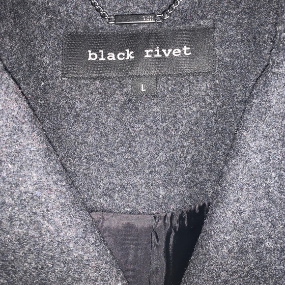 Black Pea Coat - Picture 5 of 7